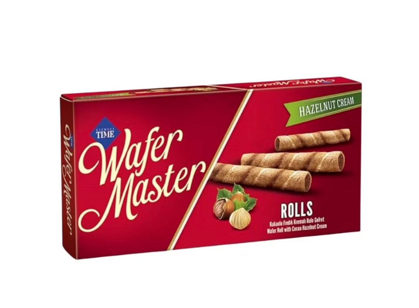 WAFER MASTER CAPPUCCINO CREAM ROLLS 65G